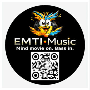 EMTI•Music Birdy Label-Logo Vinyl-Fan-Sticker